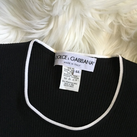 ❌SOLD❌ dolce & gabbana knit stretch top - Picture 2 of 3
